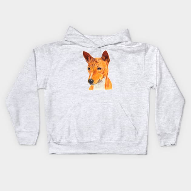 Basenji Kids Hoodie by doggyshop